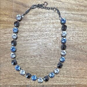 Elegant Sabika Blue and Silver Necklace